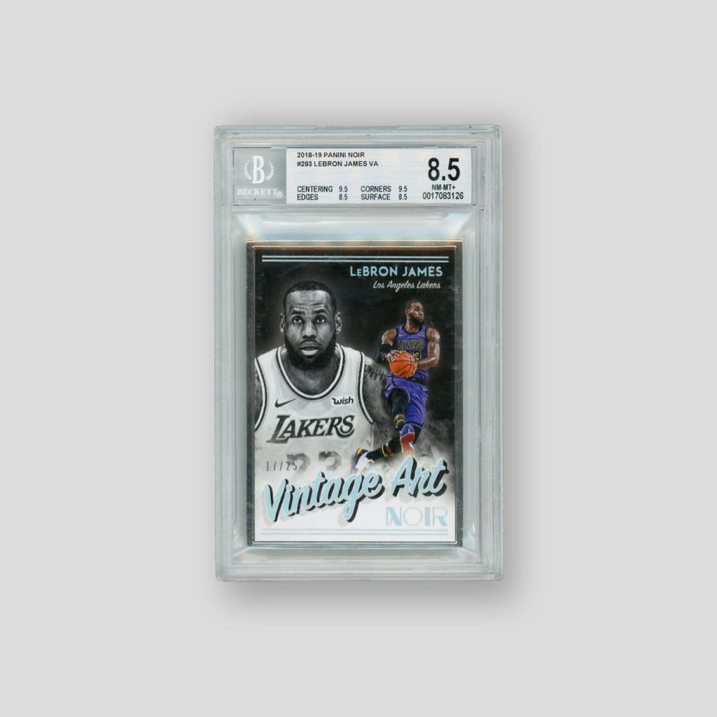 2018-19 Panini Noir Lebron James Vintage Art /25 (BGS 8.5)