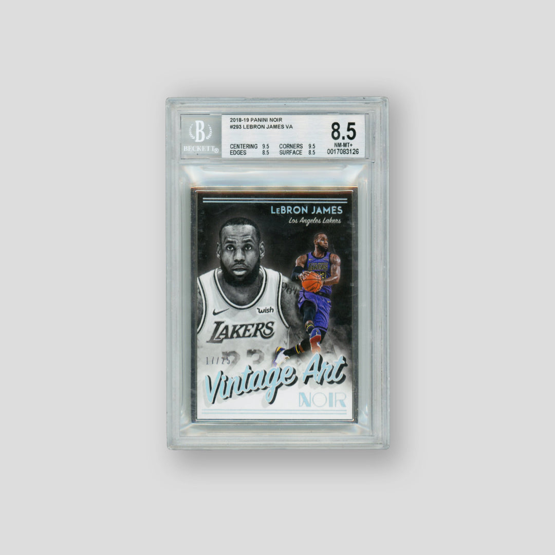 2018-19 Panini Noir Lebron James Vintage Art /25 (BGS 8.5)