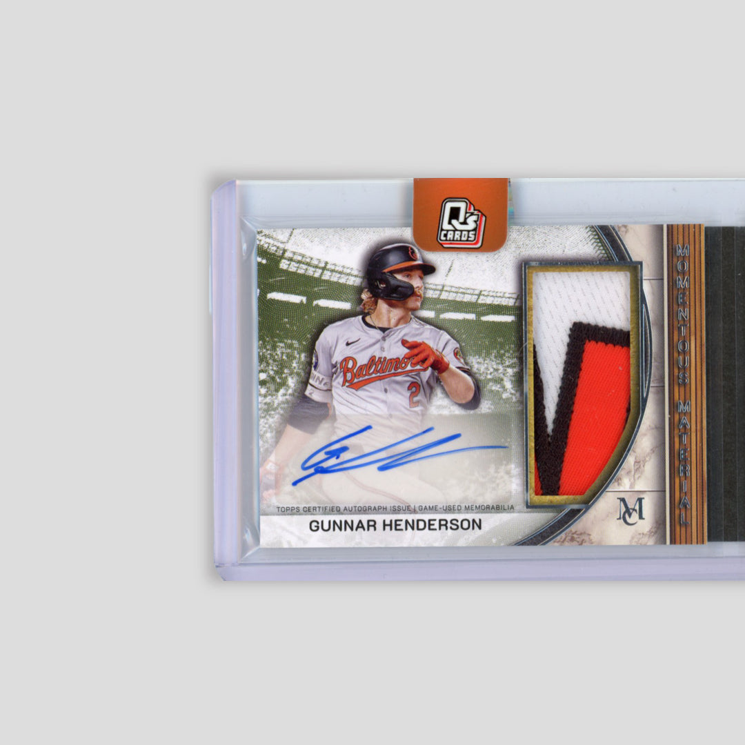 2025 Topps Museum Baseball Jackson Holiday / Gunnar Henderson Momentous Material Dual Jumbo Patch Auto