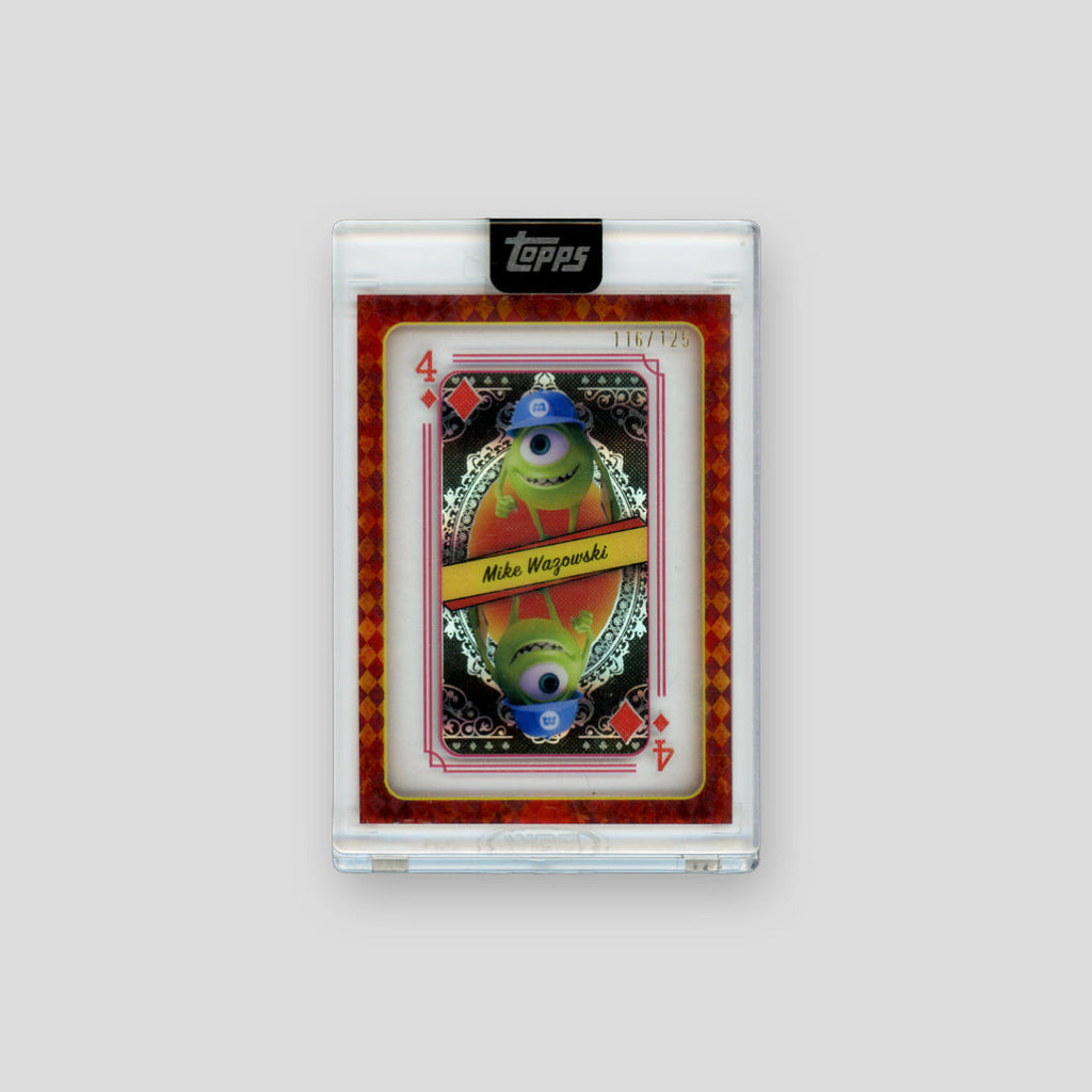 2025 Topps Disney Mint Mike Wazowski Acetate Playing Card /125