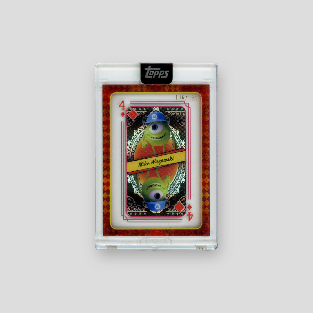 2025 Topps Disney Mint Mike Wazowski Acetate Playing Card /125