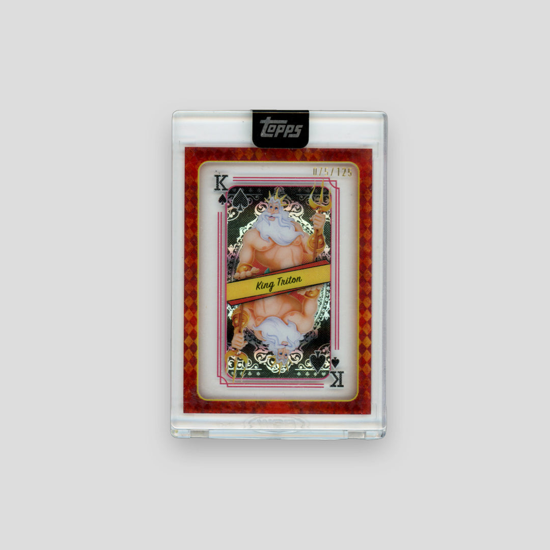 2025 Topps Disney Mint King Triton Acetate Playing Card /125