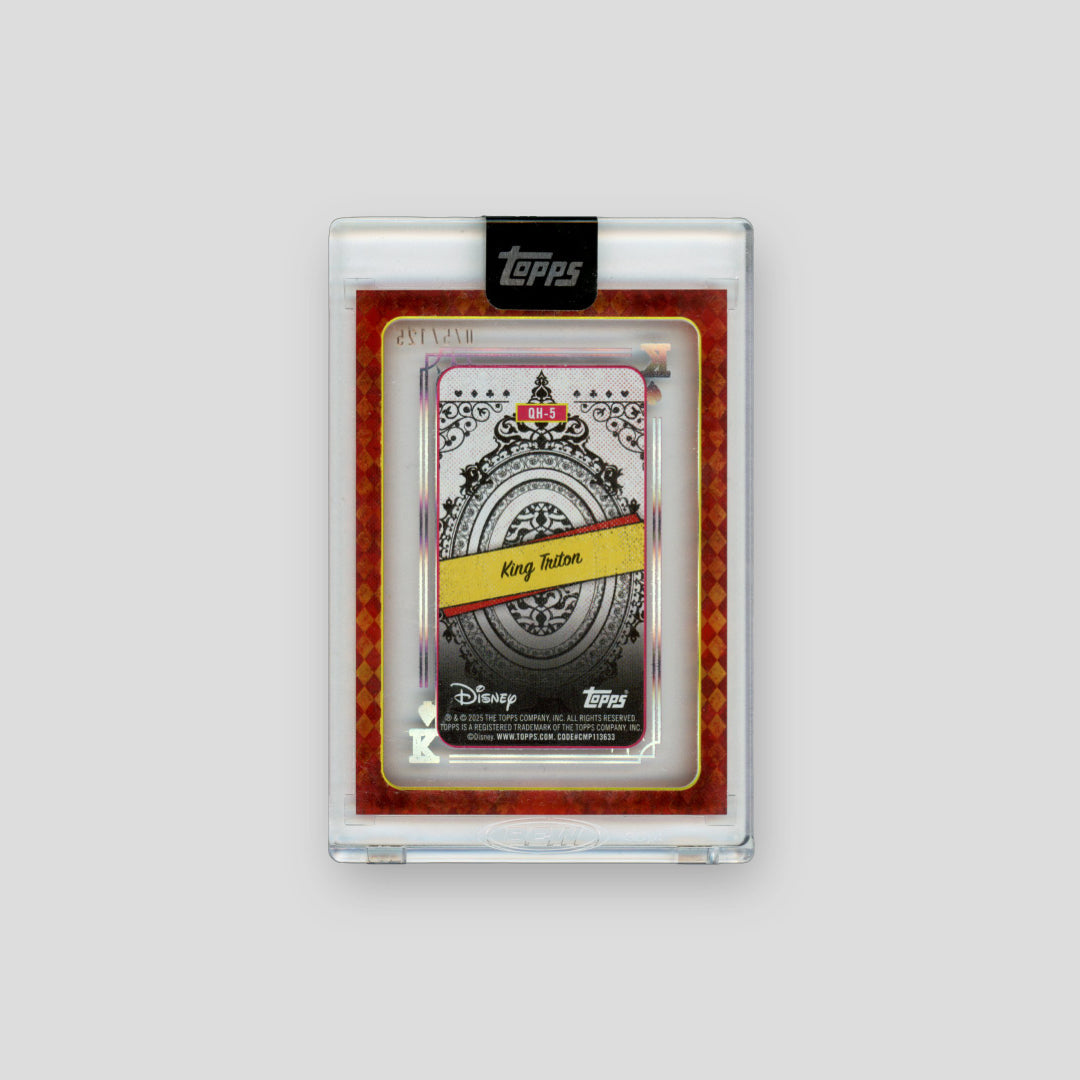 2025 Topps Disney Mint King Triton Acetate Playing Card /125