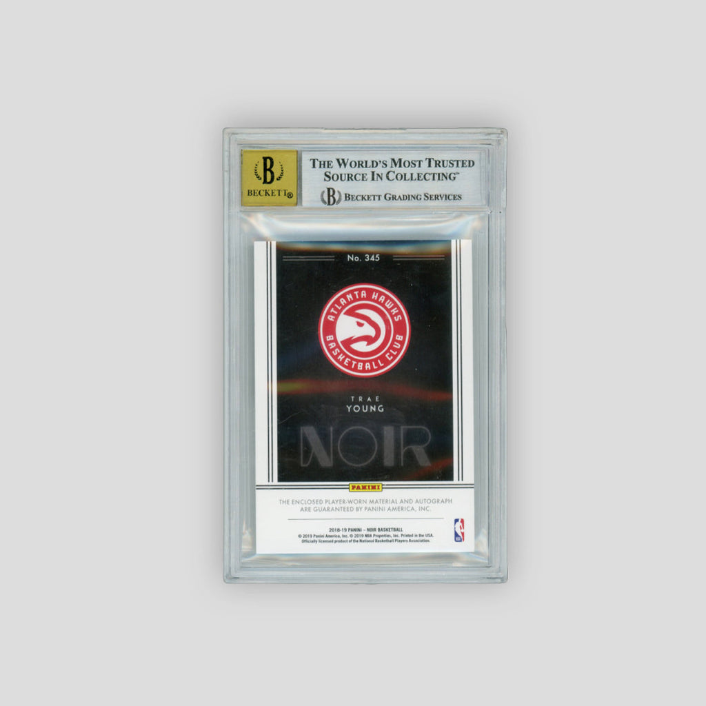 2018 Panini Noir Trae Young AU-JSY RPA /99 (BGS 9 - Auto 10)